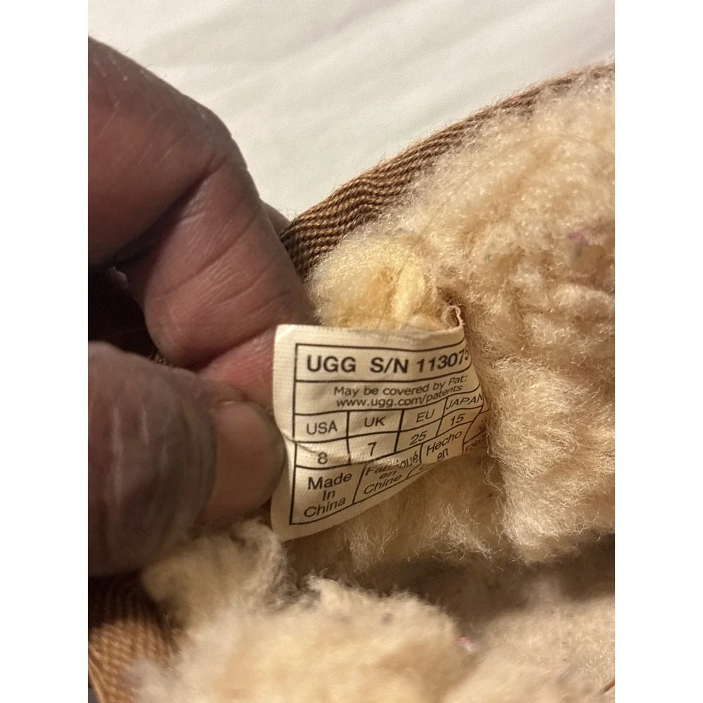 UGG Classic Ultra Mini Boot Toddler 8 Chestnut Good Suede Shearling 1130750T